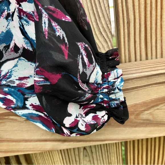 Time and Tru Dress Womens Floral Long Sleeve Sz. Small - Picture 7 of 9